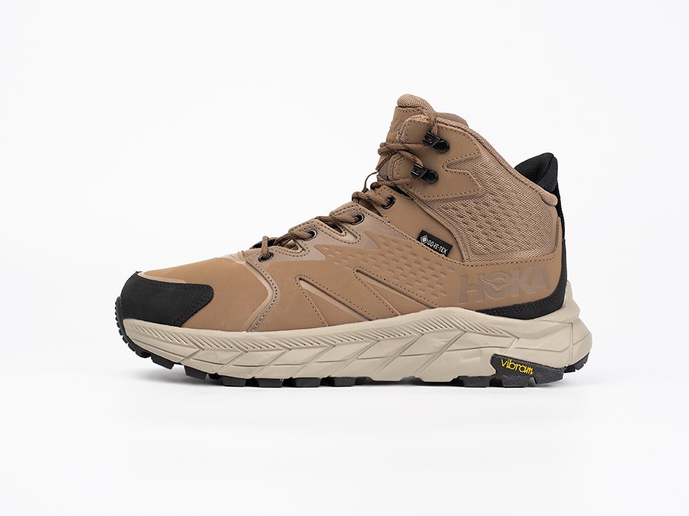 Hoka Anacapa Mid Gore-Tex коричневые текстиль мужские (AR33349) - фото 1