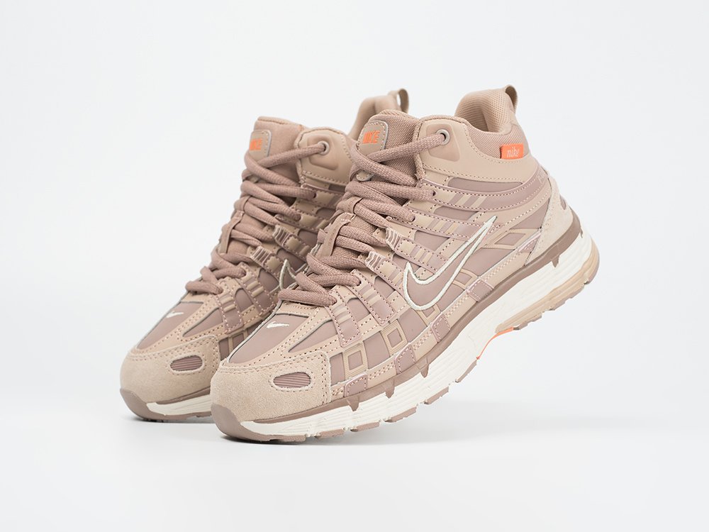 Nike P-6000 High WMNS бежевые текстиль женские (AR33367) - фото 2