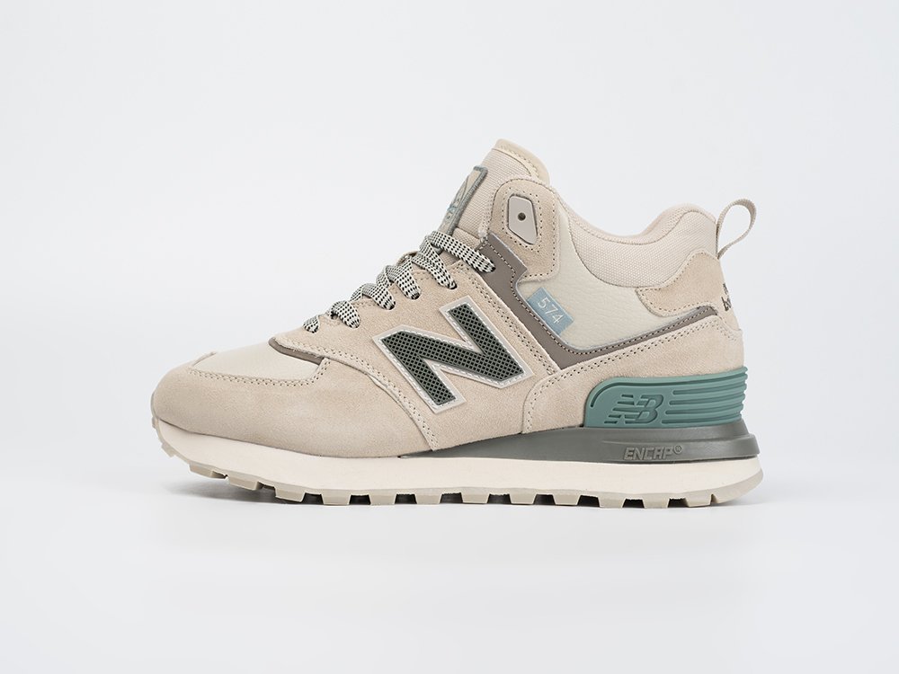 New Balance Stone Island x 574 Mid WMNS бежевые замша женские (AR33373) - фото 1 New Balance Stone Island x 574 Mid WMNS бежевые замша женские (AR33373) - фото 1