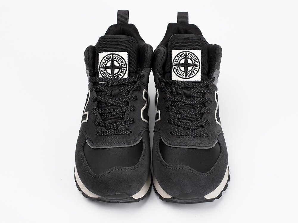 New Balance Stone Island x 574 Mid WMNS черные замша женские (AR33375) - фото 4 New Balance Stone Island x 574 Mid WMNS черные замша женские (AR33375) - фото 4