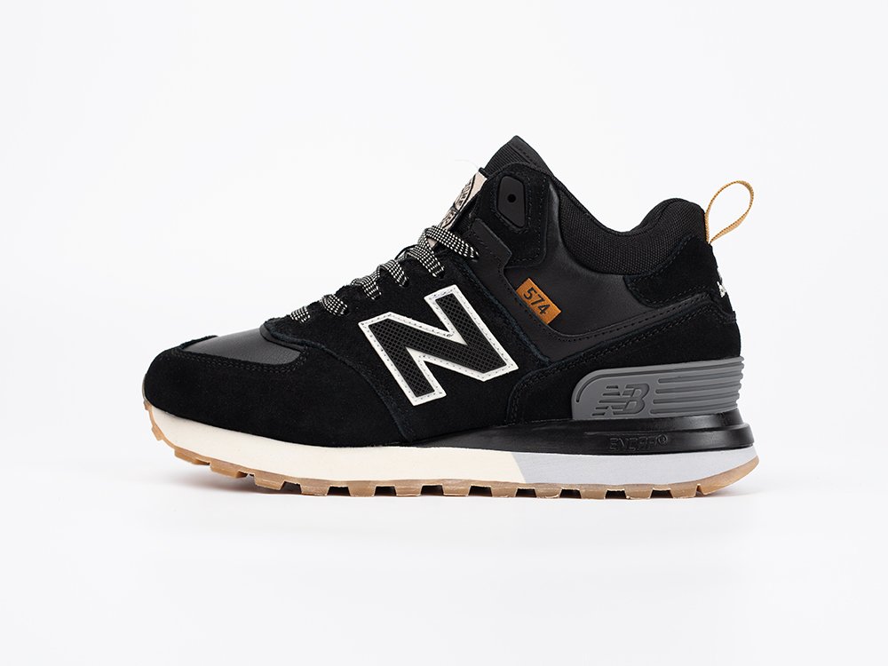 New Balance Stone Island x 574 Mid WMNS черные замша женские (AR33376) - фото 1