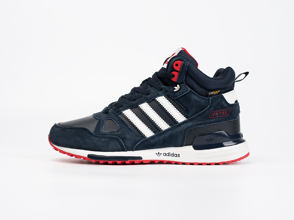 Adidas ZX 750 Mid синие замша мужские (AR33379) - фото 1