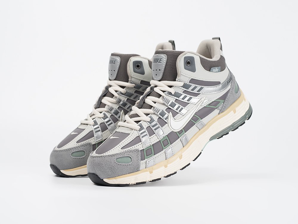 Nike P-6000 High серые текстиль мужские (AR33393) - фото 2