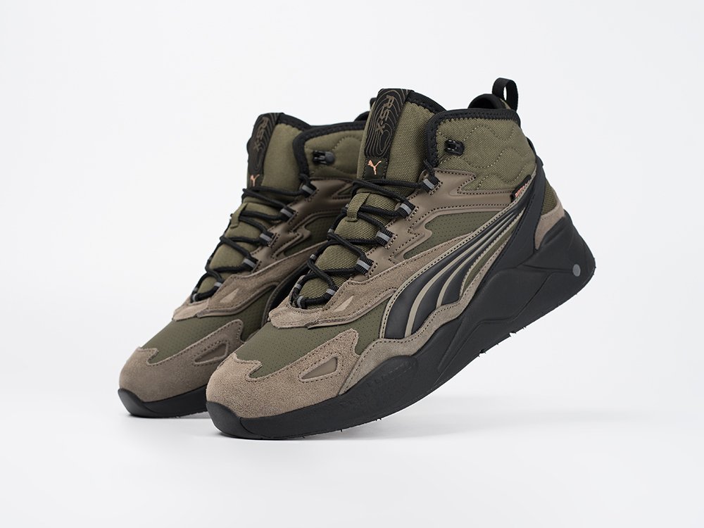 Puma RS-X Hi зеленые текстиль мужские (AR33412) - фото 2