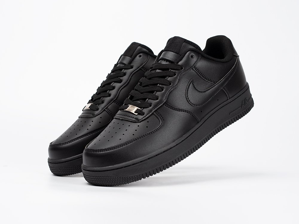 Nike Air Force 1 Low черные кожа мужские (AR33425) - фото 2 Nike Air Force 1 Low черные кожа мужские (AR33425) - фото 2