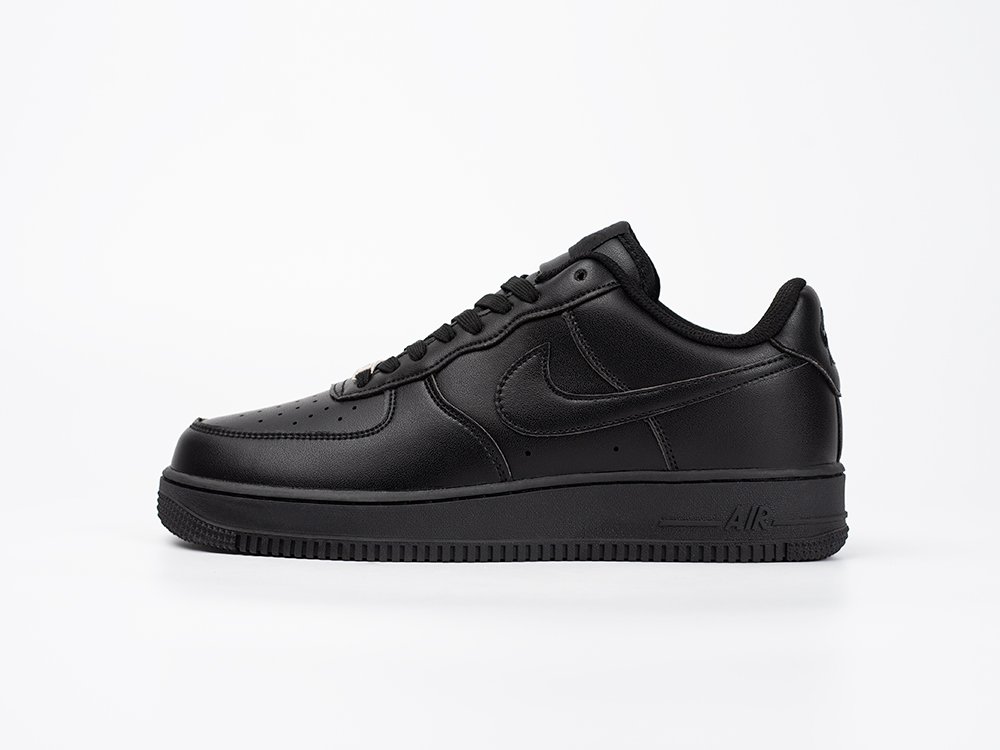 Nike Air Force 1 Low черные кожа мужские (AR33425) - фото 1 Nike Air Force 1 Low черные кожа мужские (AR33425) - фото 1