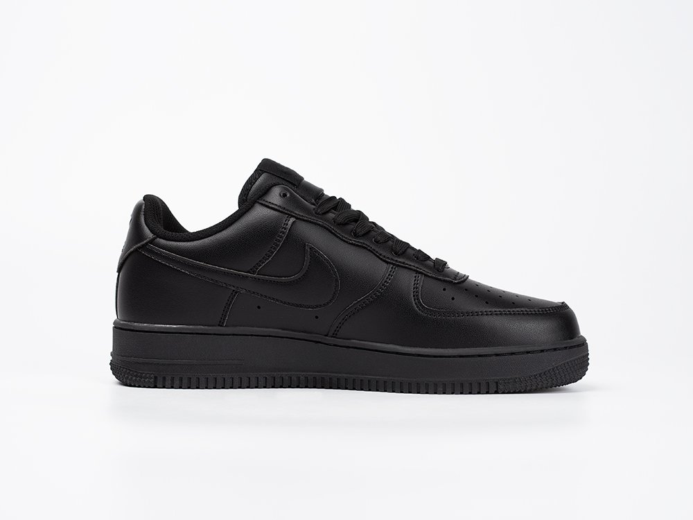 Nike Air Force 1 Low черные кожа мужские (AR33425) - фото 3