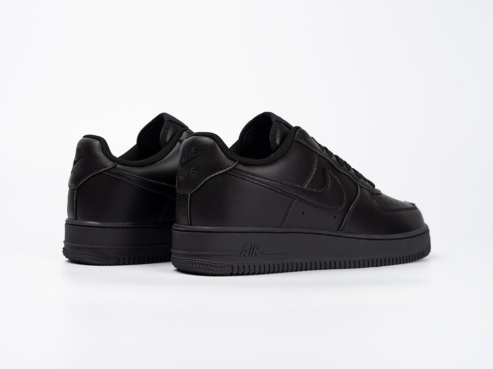 Nike Air Force 1 Low черные кожа мужские (AR33425) - фото 4