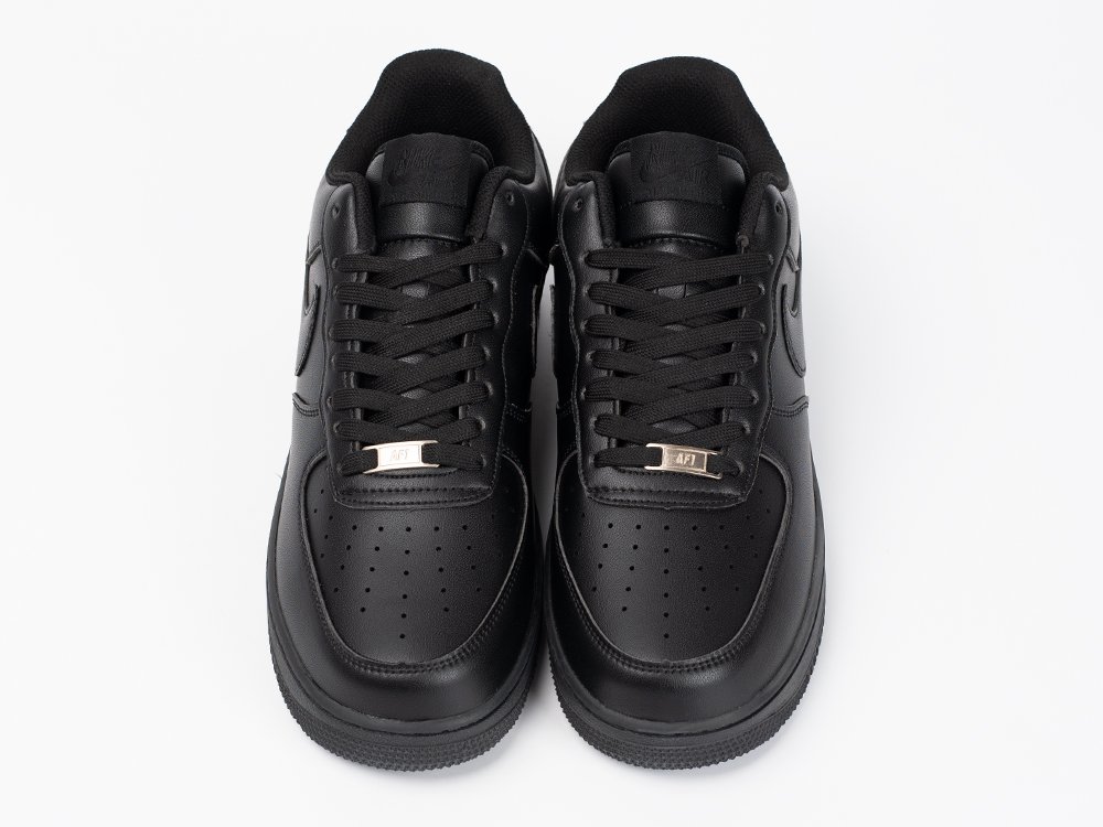 Nike Air Force 1 Low черные кожа мужские (AR33425) - фото 6