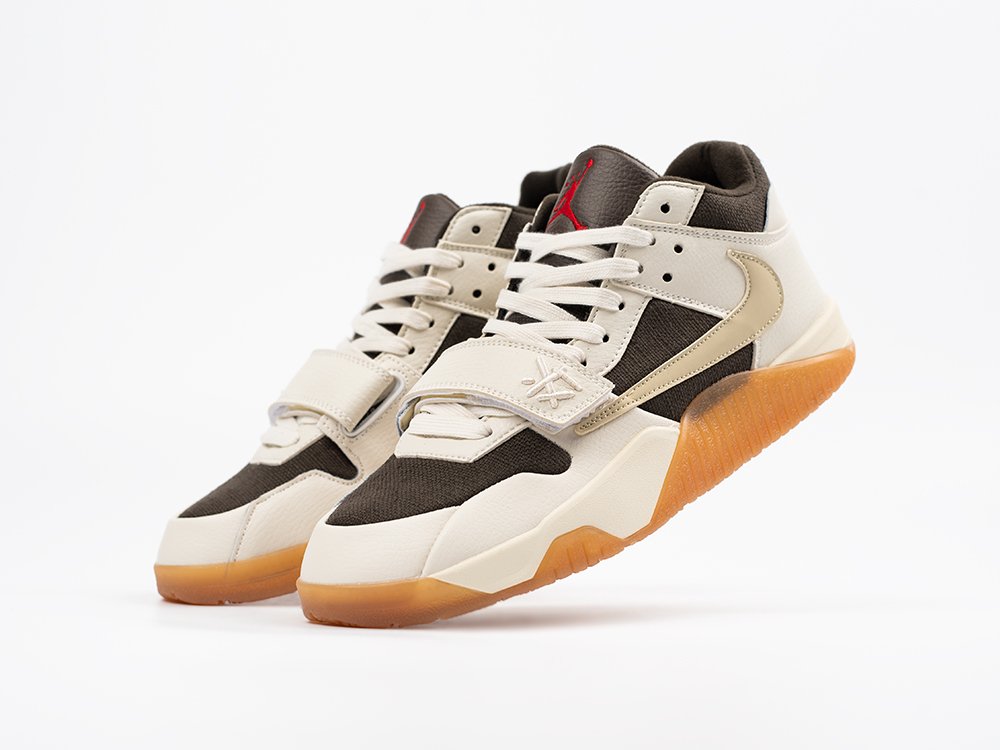 Jordan Travis Scott x Jumpman Jack Sail белые кожа мужские (AR33491) - фото 2 Jordan Travis Scott x Jumpman Jack Sail белые кожа мужские (AR33491) - фото 2