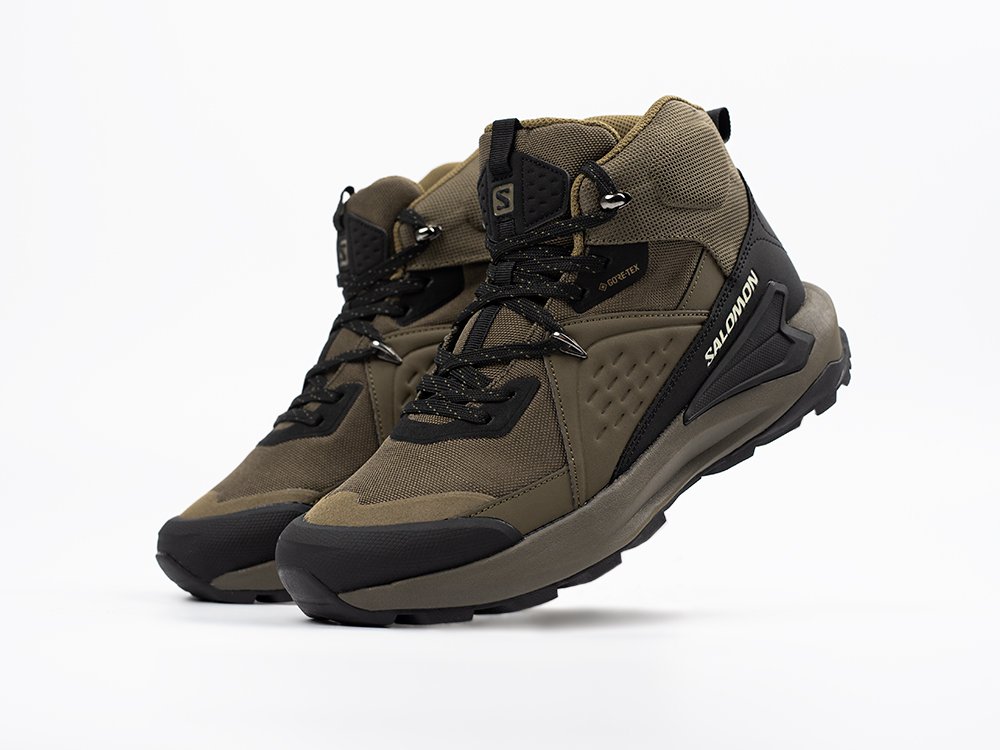 Salomon ELIXIR MID GTX зеленые текстиль мужские (AR33501) - фото 2 Salomon ELIXIR MID GTX зеленые текстиль мужские (AR33501) - фото 2