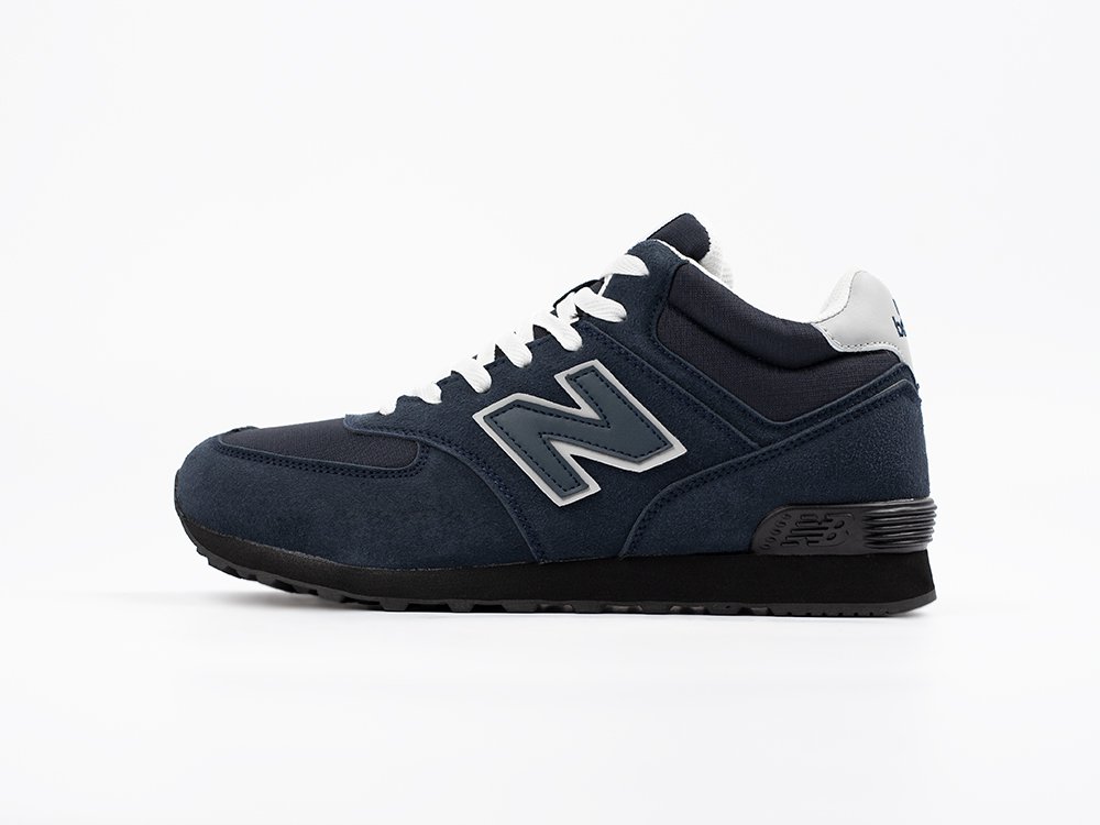 New balance 574 schwarz blau on sale