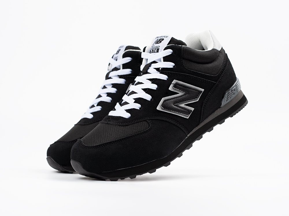New Balance 574 Mid черные замша мужские (AR33506) - фото 2 New Balance 574 Mid черные замша мужские (AR33506) - фото 2