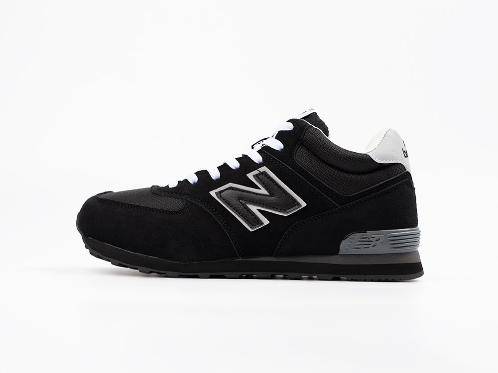 New Balance 574 Mid черные замша мужские (AR33506) - фото 1