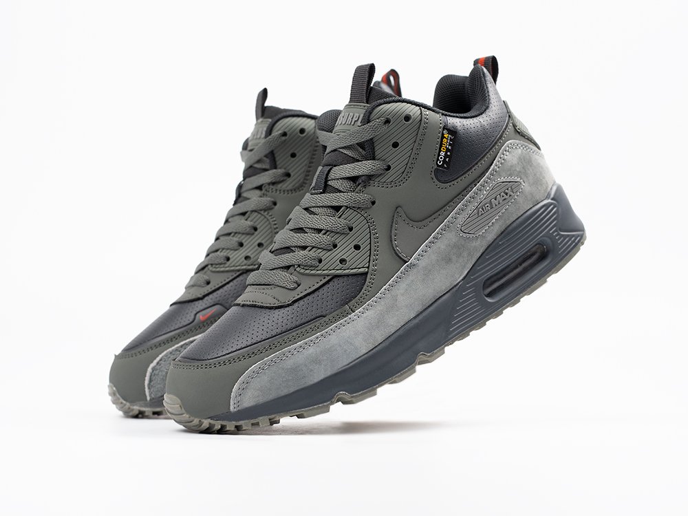 Nike Air Max 90 Mid Winter серые кожа мужские (AR33510) - фото 2 Nike Air Max 90 Mid Winter серые кожа мужские (AR33510) - фото 2