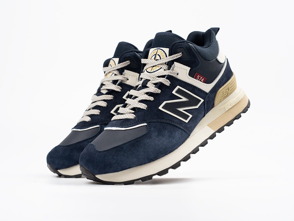 New Balance 574 Mid синие замша мужские (AR33513) - фото 2 New Balance 574 Mid синие замша мужские (AR33513) - фото 2