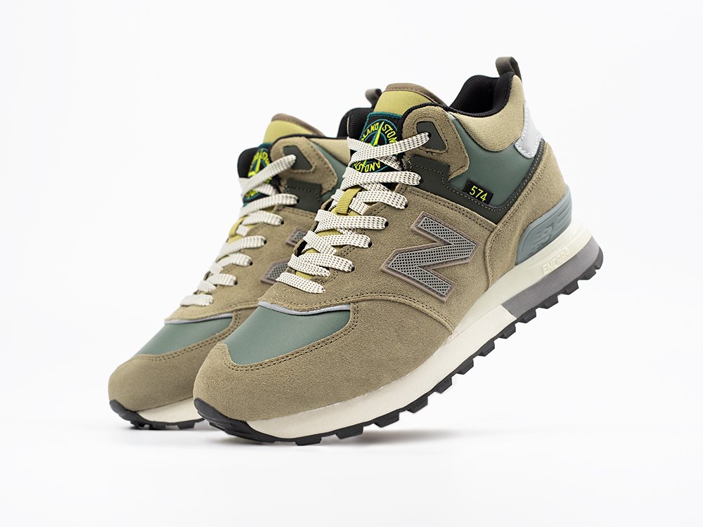 New Balance 574 Mid зеленые замша мужские (AR33514) - фото 2 New Balance 574 Mid зеленые замша мужские (AR33514) - фото 2