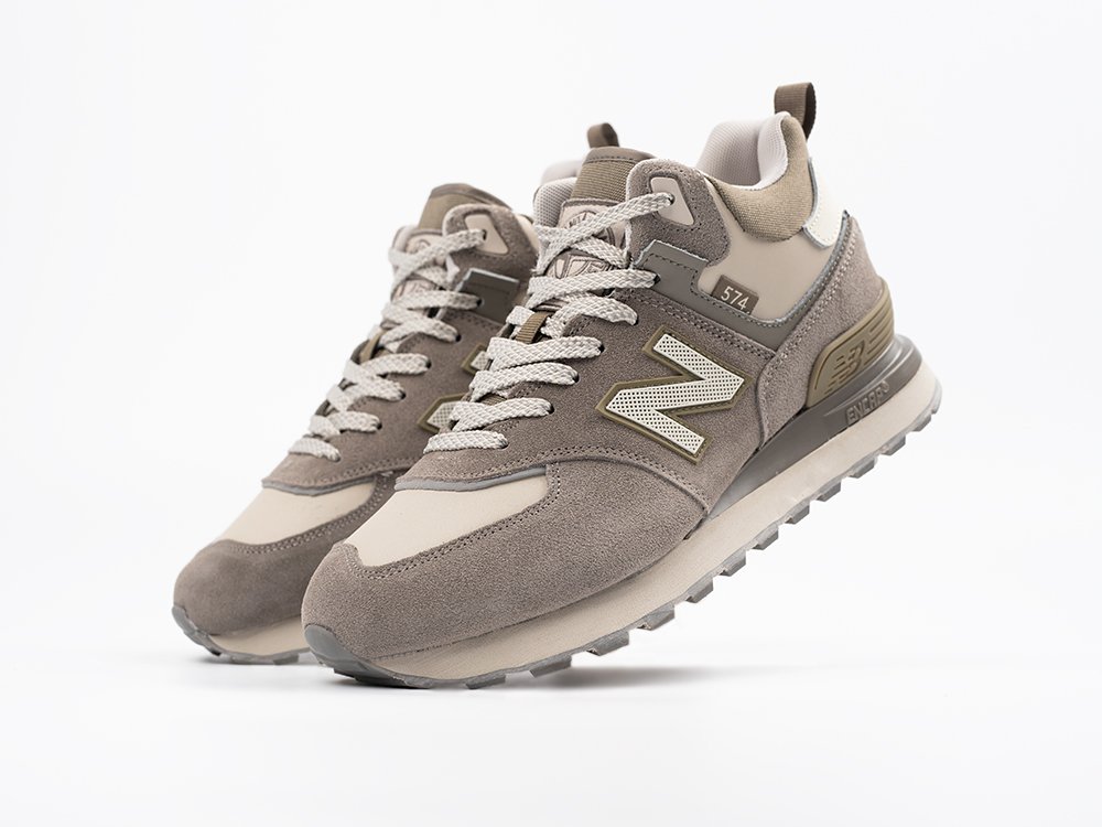 New Balance 574 Mid бежевые замша мужские (AR33515) - фото 2 New Balance 574 Mid бежевые замша мужские (AR33515) - фото 2
