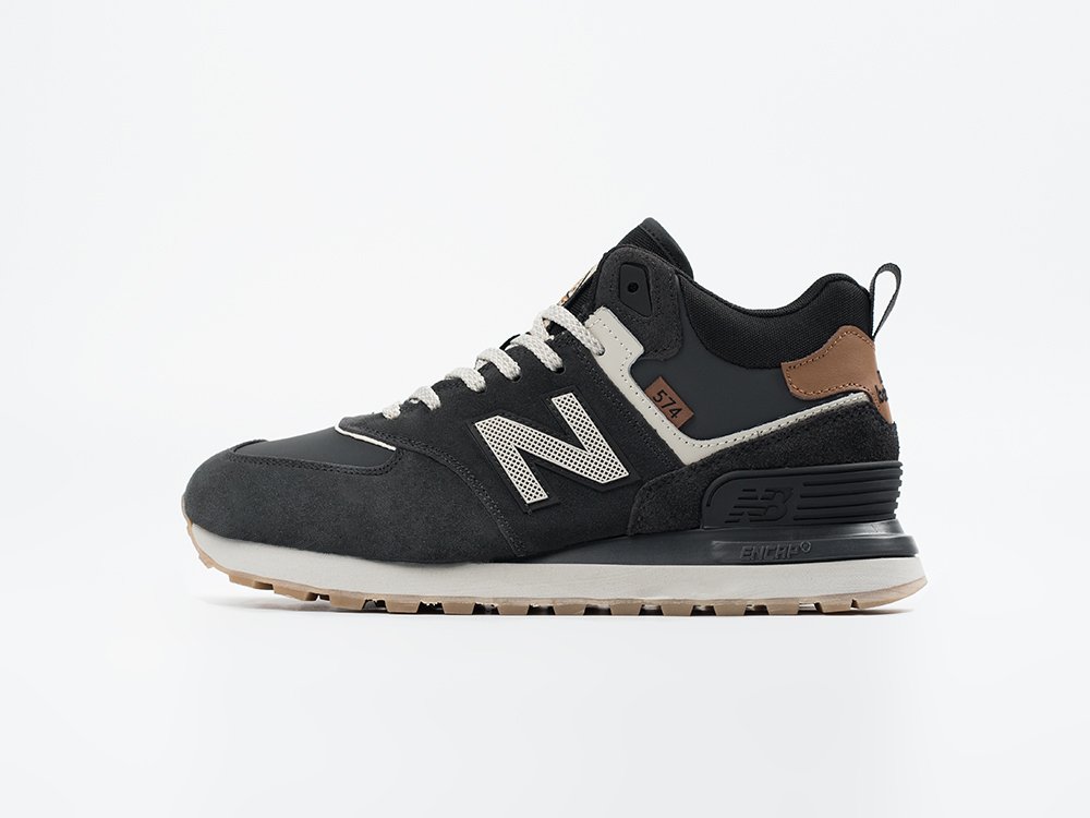 New Balance 574 Mid черные замша мужские (AR33516) - фото 1 New Balance 574 Mid черные замша мужские (AR33516) - фото 1
