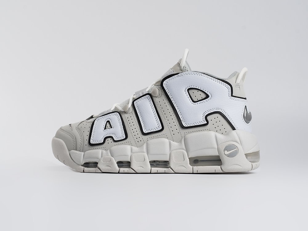 Nike Air More Uptempo серые кожа мужские (AR33570) - фото 1 Nike Air More Uptempo серые кожа мужские (AR33570) - фото 1