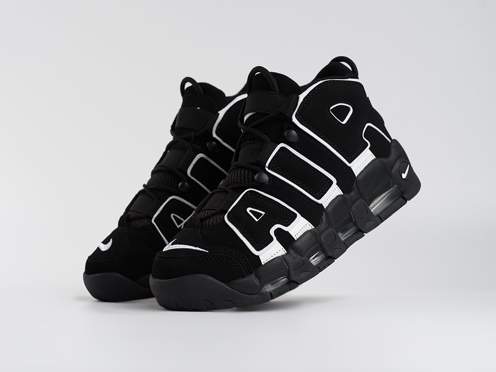 Nike Air More Uptempo черные замша мужские (AR33571) - фото 2 Nike Air More Uptempo черные замша мужские (AR33571) - фото 2