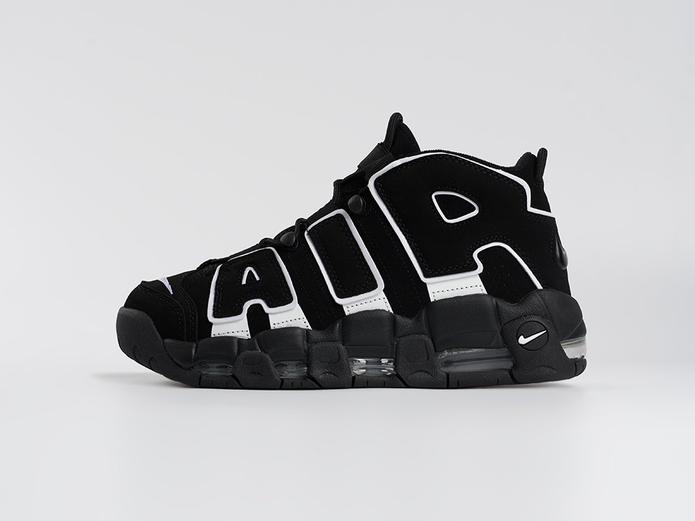 Nike Air More Uptempo черные замша мужские (AR33571) - фото 1 Nike Air More Uptempo черные замша мужские (AR33571) - фото 1