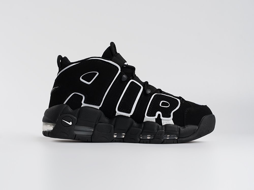 Nike Air More Uptempo черные замша мужские (AR33571) - фото 6