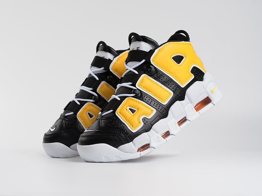 Nike Air More Uptempo черные кожа мужские (AR33572) - фото 2