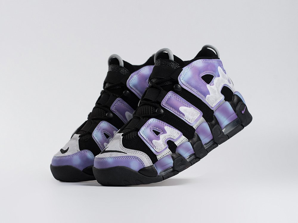 Nike Air More Uptempo черные кожа мужские (AR33573) - фото 2