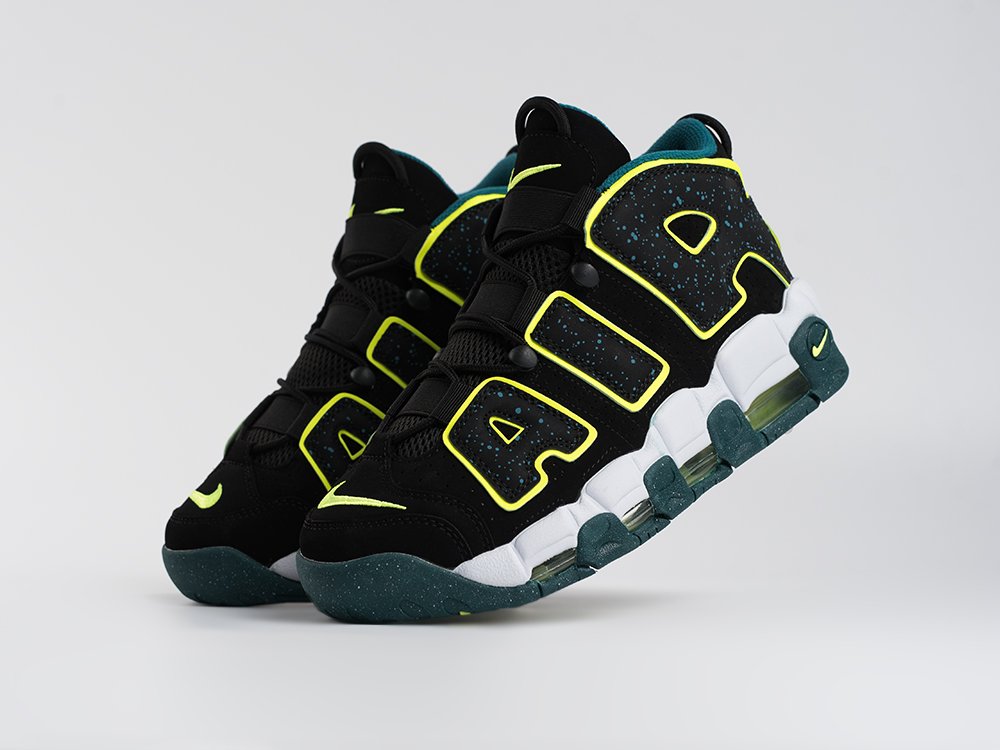 Nike Air More Uptempo черные замша мужские (AR33574) - фото 2 Nike Air More Uptempo черные замша мужские (AR33574) - фото 2