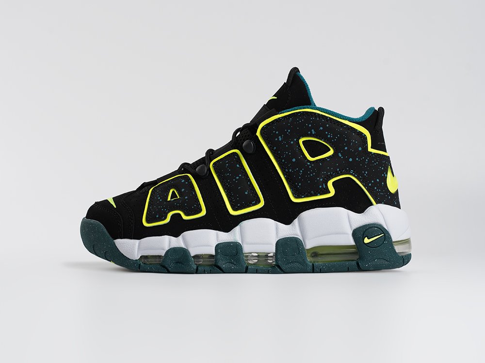 Nike Air More Uptempo черные замша мужские (AR33574) - фото 1 Nike Air More Uptempo черные замша мужские (AR33574) - фото 1