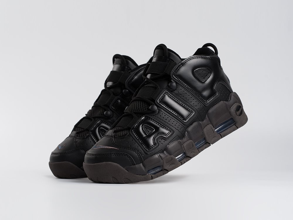 Nike Air More Uptempo черные кожа мужские (AR33575) - фото 2