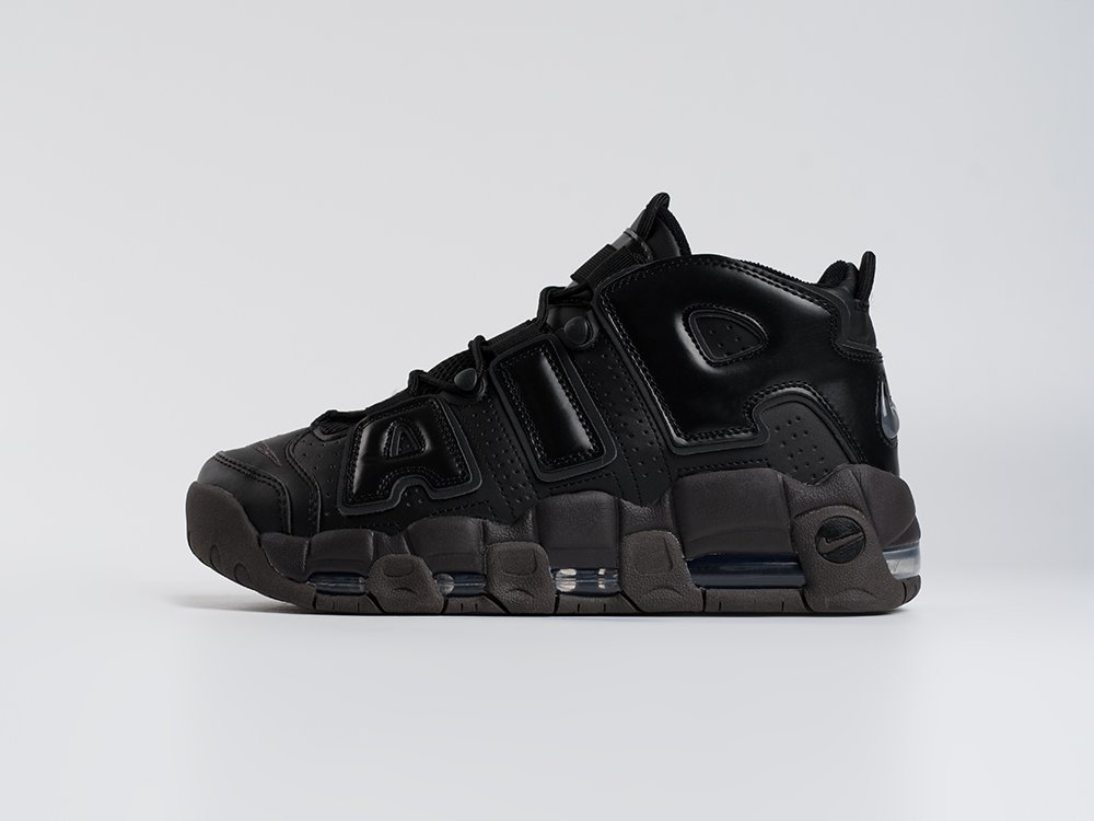 Nike Air More Uptempo черные кожа мужские (AR33575) - фото 1 Nike Air More Uptempo черные кожа мужские (AR33575) - фото 1