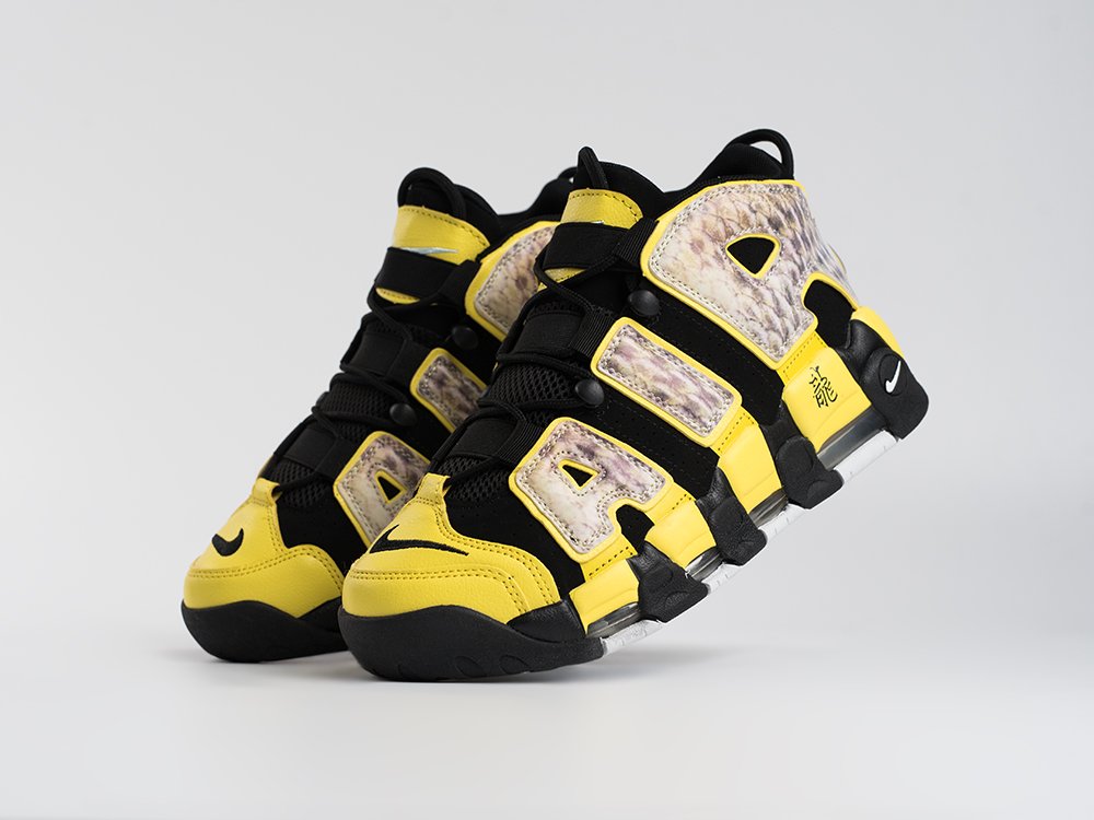 Nike Air More Uptempo черные кожа мужские (AR33577) - фото 2