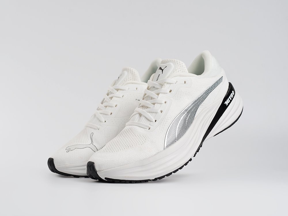 Puma Magnify Nitro 2 белые текстиль мужские (AR33599) - фото 2 Puma Magnify Nitro 2 белые текстиль мужские (AR33599) - фото 2