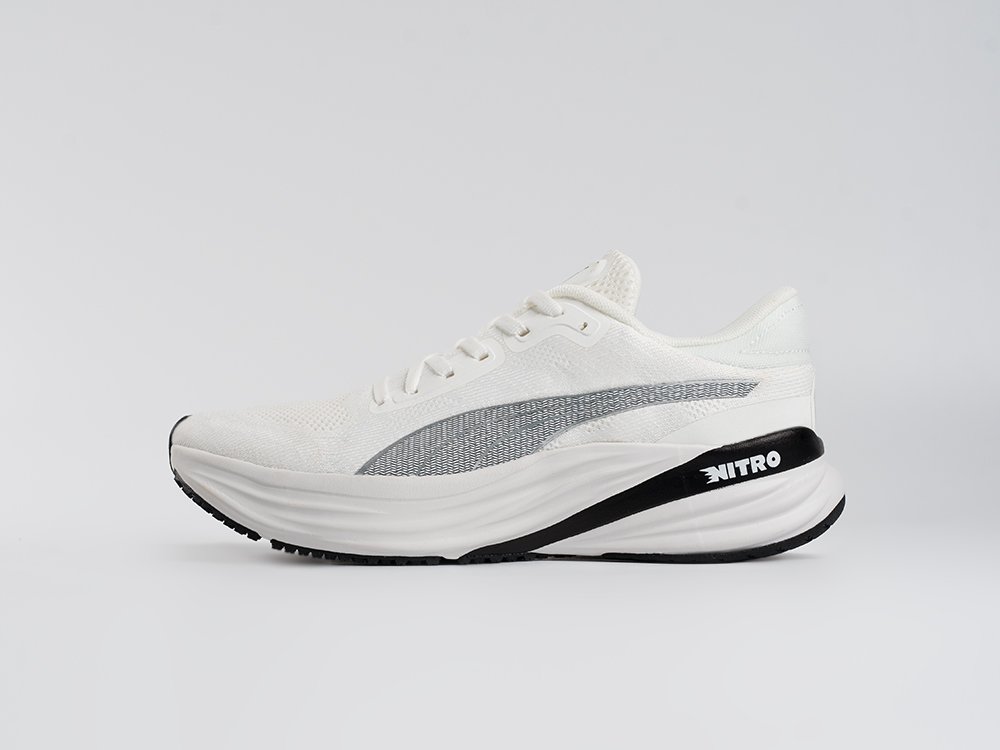 Puma Magnify Nitro 2 белые текстиль мужские (AR33599) - фото 1 Puma Magnify Nitro 2 белые текстиль мужские (AR33599) - фото 1