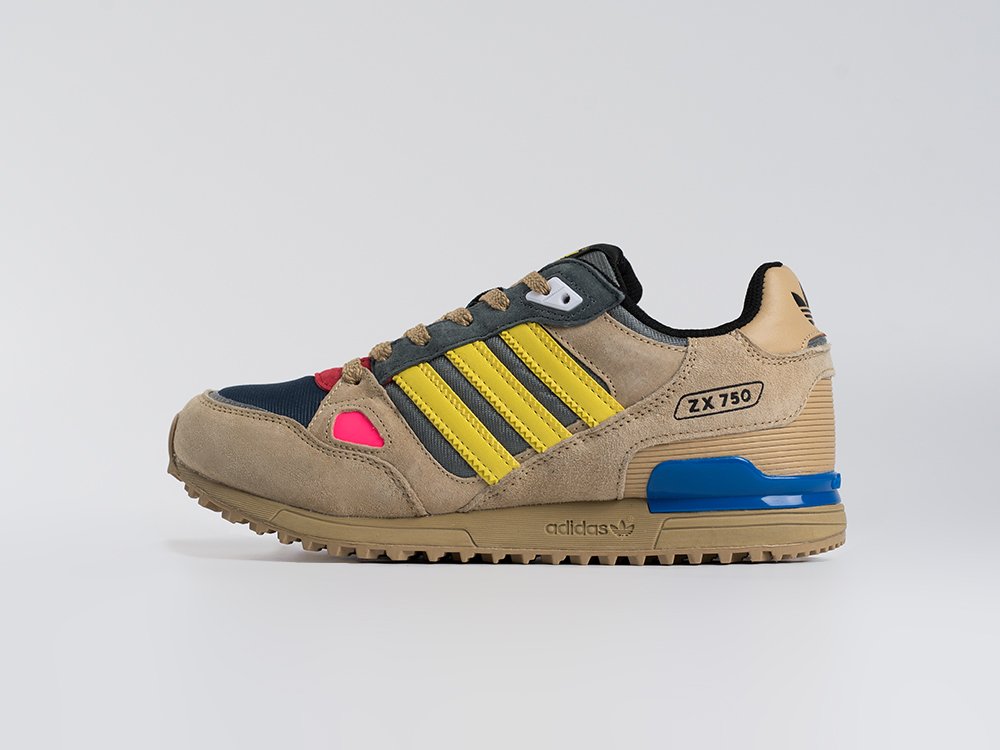 Adidas ZX 750 бежевые замша мужские (AR33614) - фото 1 Adidas ZX 750 бежевые замша мужские (AR33614) - фото 1