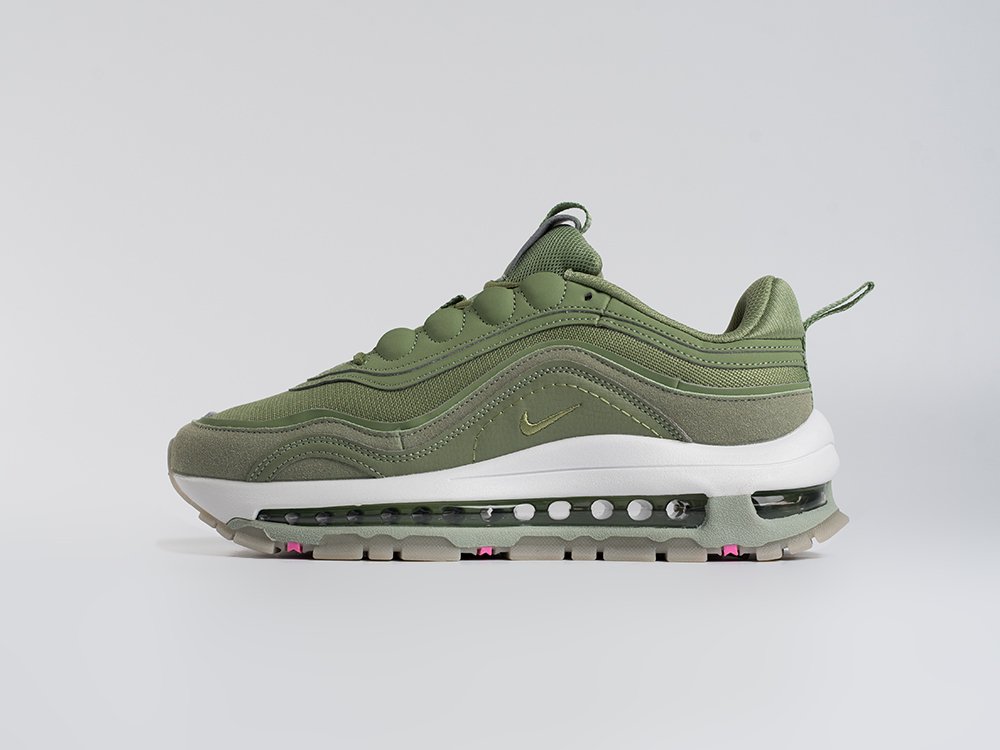 Nike Air Max 97 Futura зеленые текстиль мужские (AR33655) - фото 1