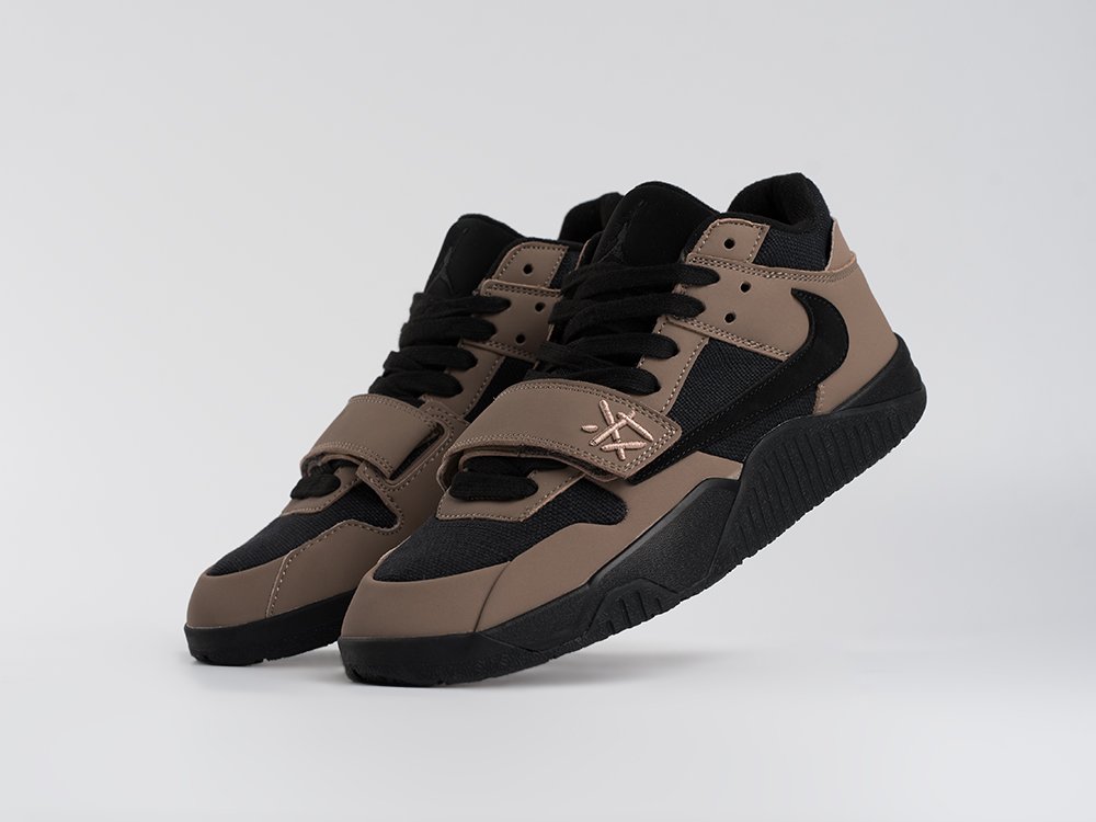 Jordan Jumpman Jack x Travis Scott коричневые кожа мужские (AR33689) - фото 2 Jordan Jumpman Jack x Travis Scott коричневые кожа мужские (AR33689) - фото 2