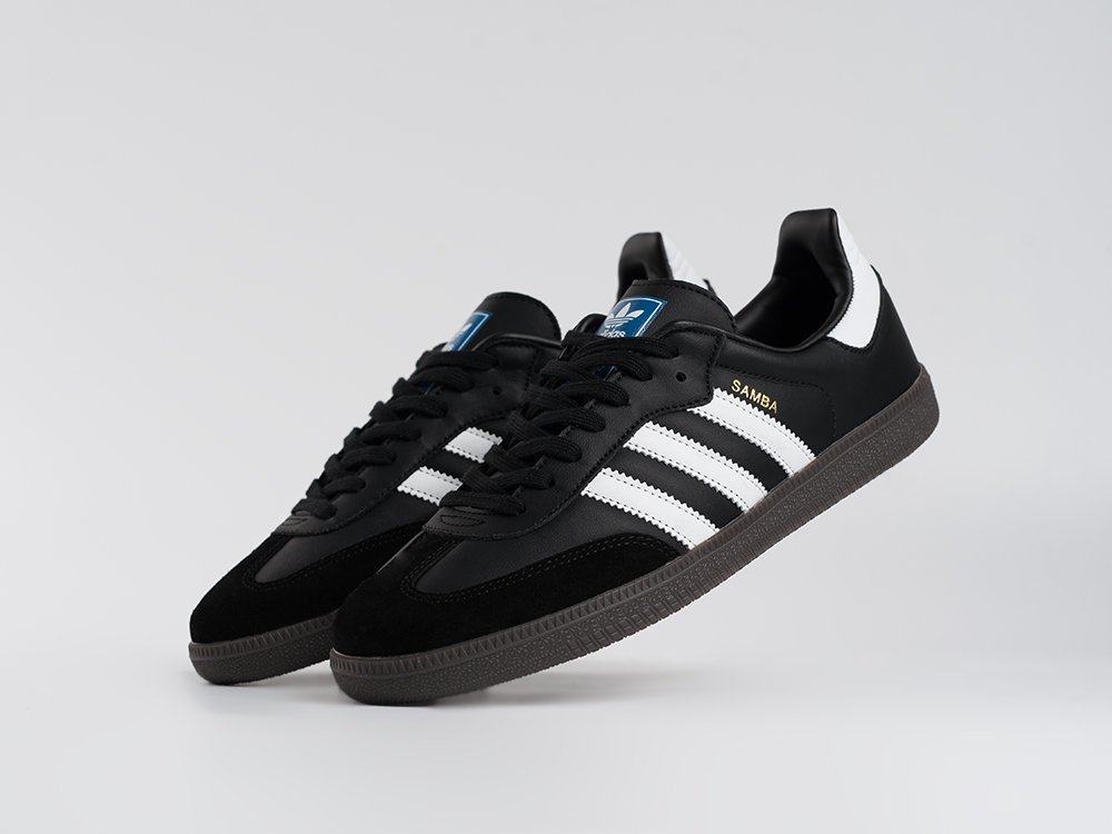 Adidas Samba OG черные кожа мужские (AR33695) - фото 2 Adidas Samba OG черные кожа мужские (AR33695) - фото 2