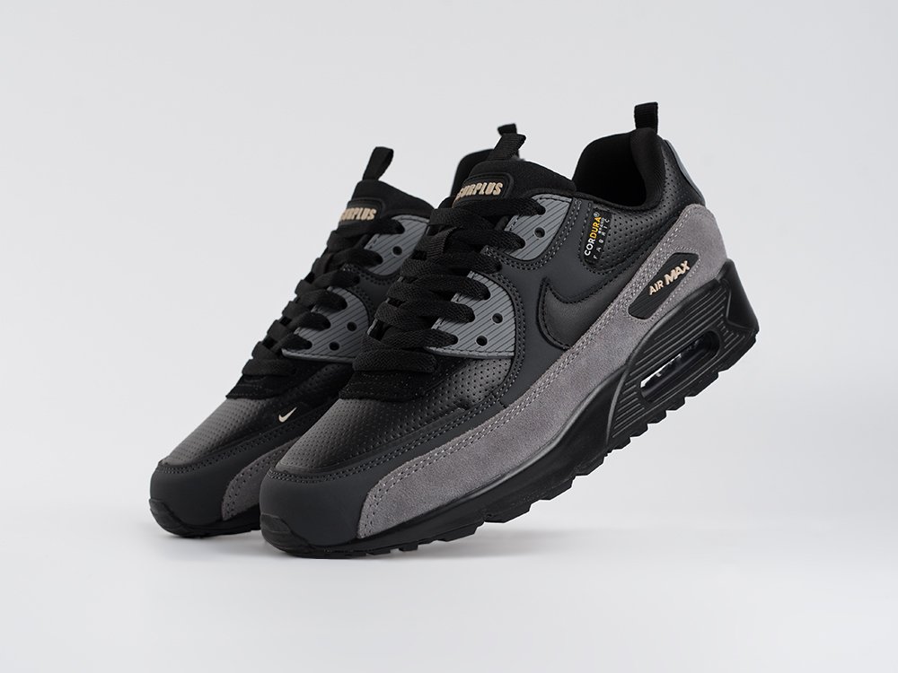 Nike Air Max 90 WMNS черные кожа женские (AR33746) - фото 2