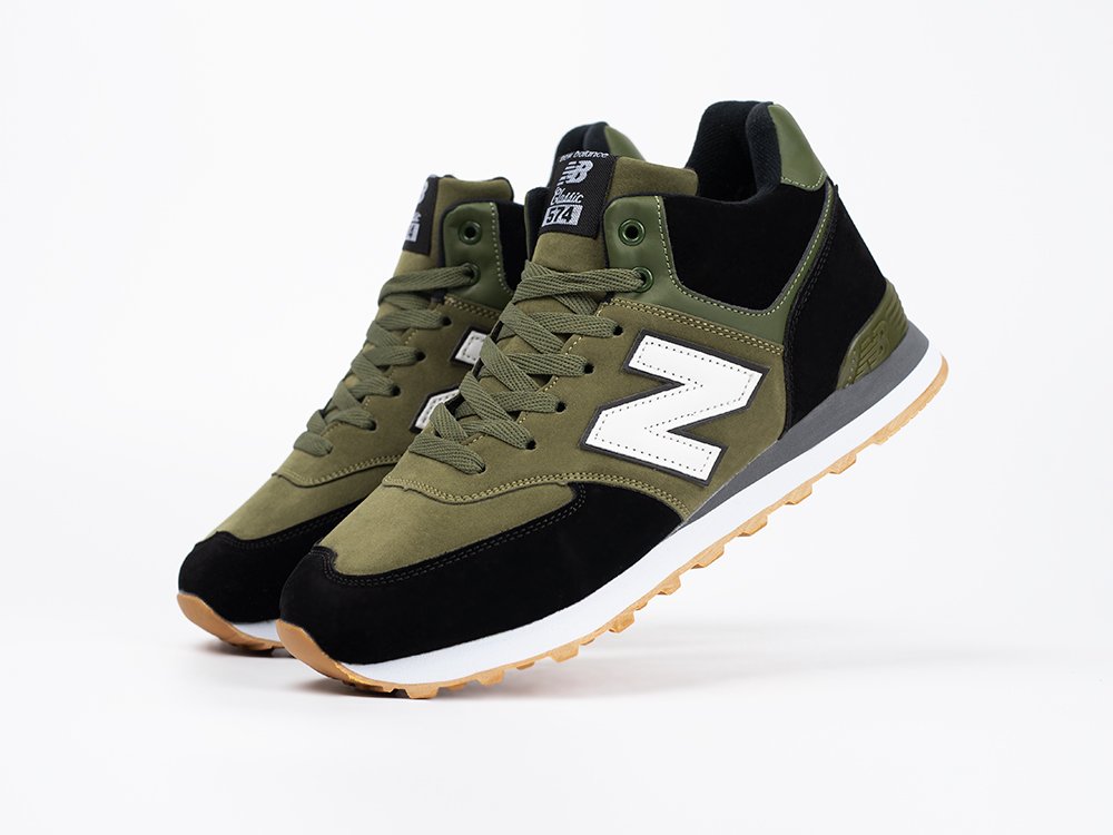 New Balance 574 Mid зеленые замша мужские (AR33753) - фото 2 New Balance 574 Mid зеленые замша мужские (AR33753) - фото 2