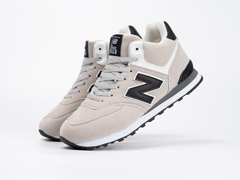 New Balance 574 Mid бежевые замша мужские (AR33754) - фото 2 New Balance 574 Mid бежевые замша мужские (AR33754) - фото 2
