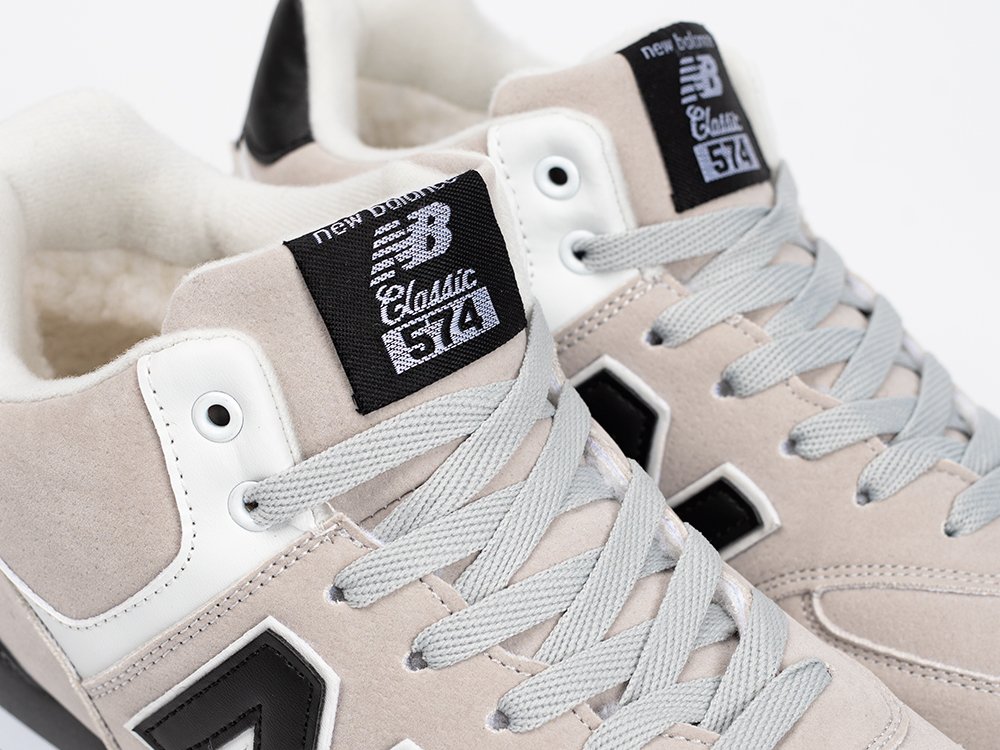 New Balance 574 Mid бежевые замша мужские (AR33754) - фото 7 New Balance 574 Mid бежевые замша мужские (AR33754) - фото 7