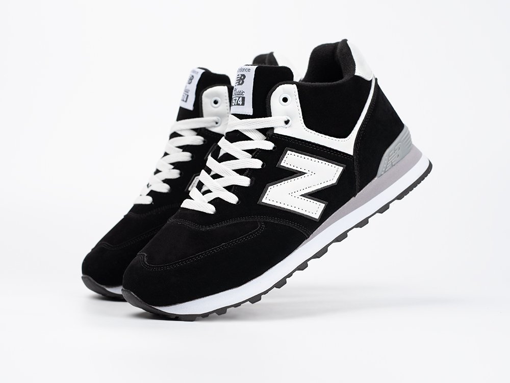 New Balance 574 Mid черные замша мужские (AR33755) - фото 2 New Balance 574 Mid черные замша мужские (AR33755) - фото 2