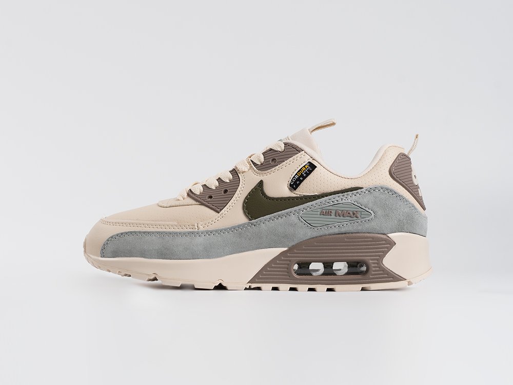 Nike Air Max 90 WMNS бежевые текстиль женские (AR33816) - фото 1