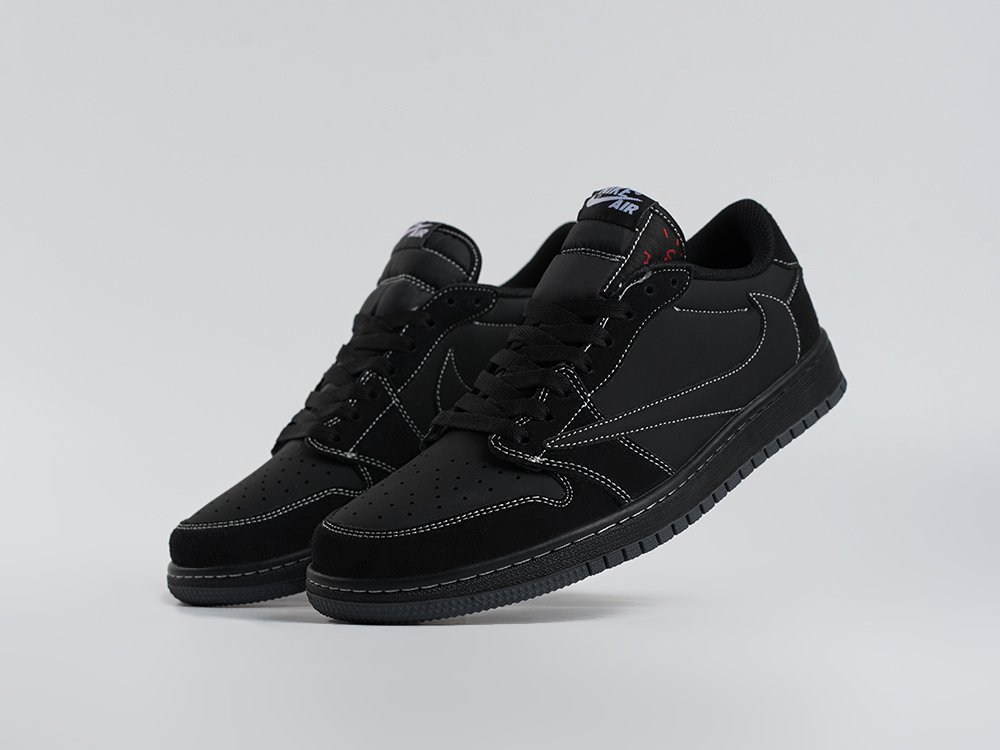 Nike Air Jordan 1 Low x Travis Scott черные кожа мужские (AR33868) - фото 2 Nike Air Jordan 1 Low x Travis Scott черные кожа мужские (AR33868) - фото 2
