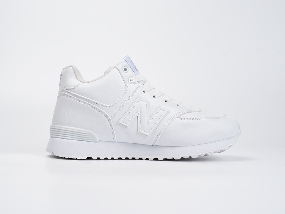 New Balance 574 Mid белые кожа мужские (AR33870) - фото 3 New Balance 574 Mid белые кожа мужские (AR33870) - фото 3