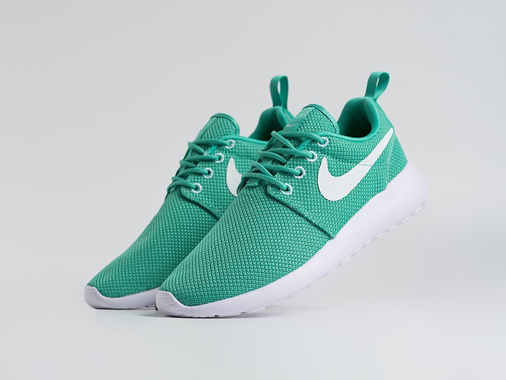 Nike Roshe Run WMNS зеленые текстиль женские (AR33989) - фото 2 Nike Roshe Run WMNS зеленые текстиль женские (AR33989) - фото 2