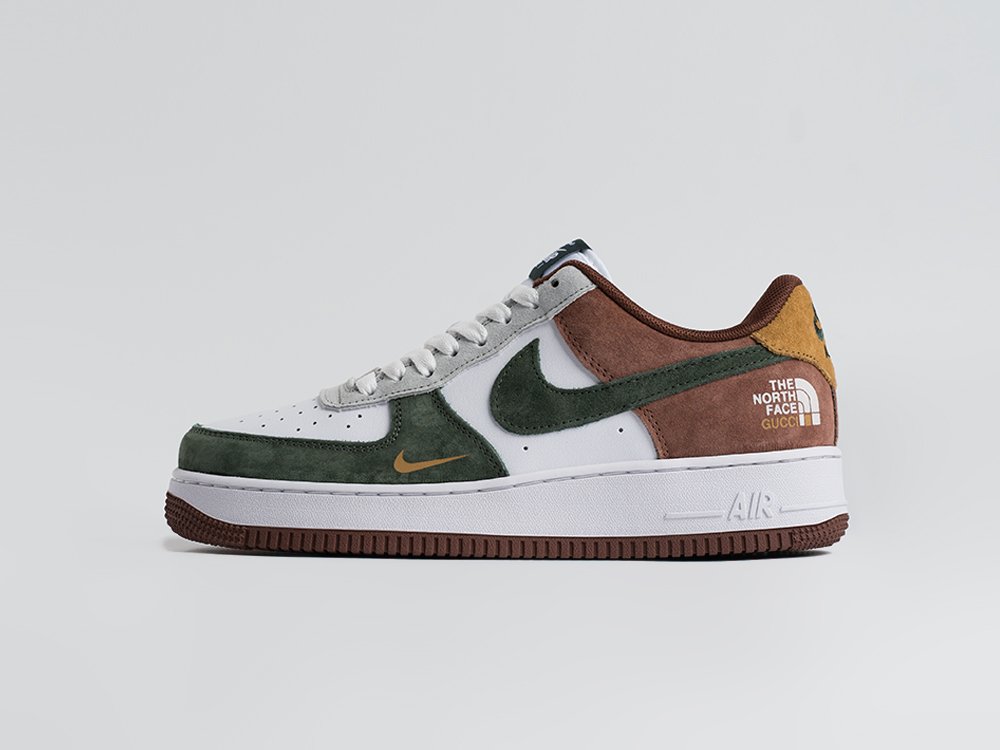 Nike Air Force 1 Low x Gucci x The North Face белые кожа мужские (AR34000) - фото 1 Nike Air Force 1 Low x Gucci x The North Face белые кожа мужские (AR34000) - фото 1